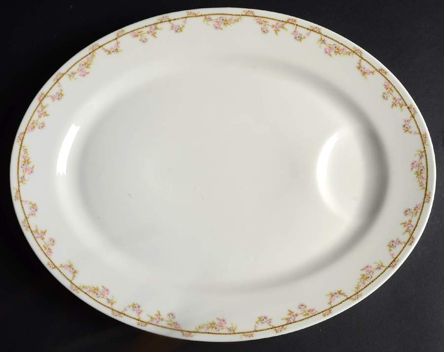 H4578 15" Oval Serving Platter by Haviland-1