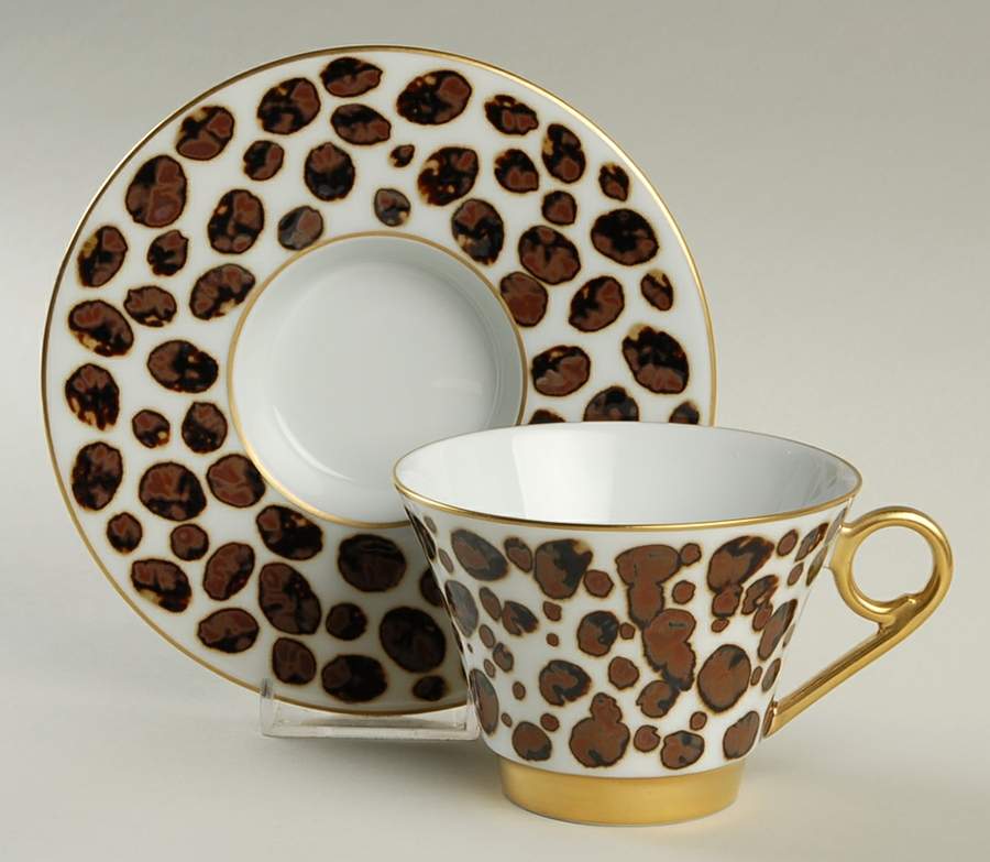 L' Animal Flat Cup & Saucer Set by Haviland-1