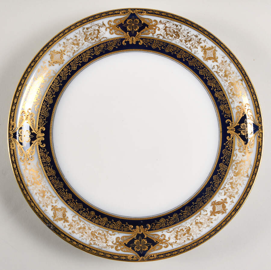 Matignon Blue 12" Chop Plate (Round Platter) by Haviland-1
