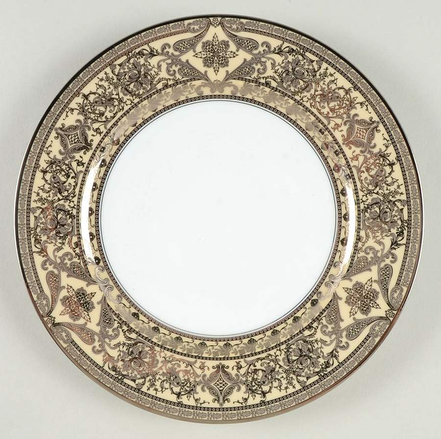 Matignon Ivory and Platinum Salad/Dessert Plate by Haviland-1