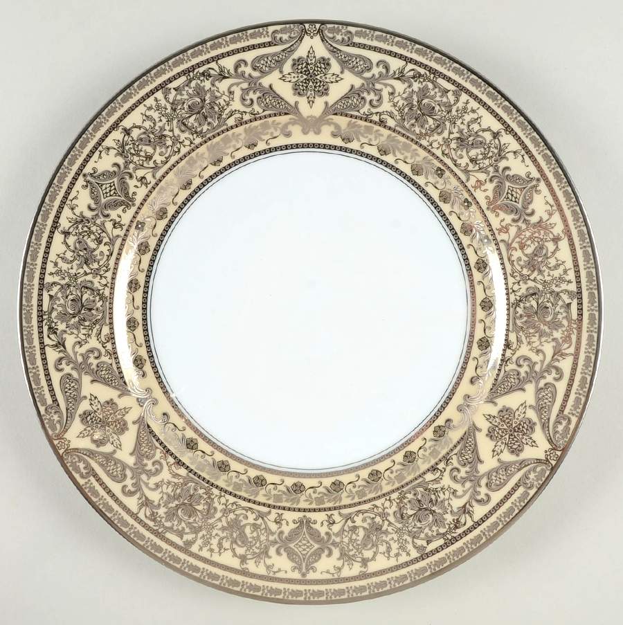 Matignon Ivory and Platinum Dinner Plate by Haviland-1
