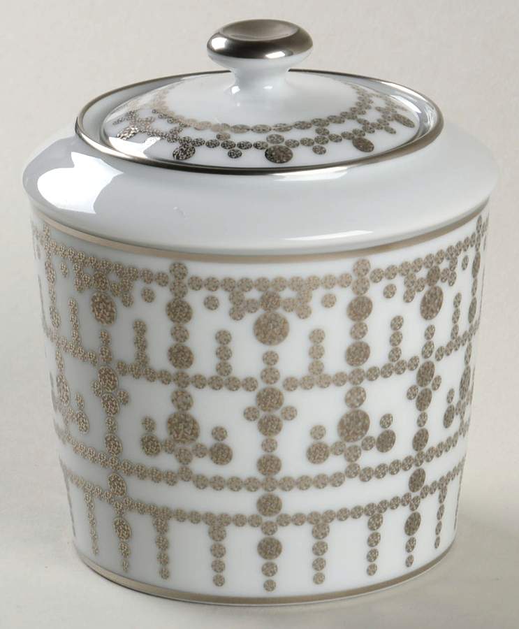 Tiara Platinum Sugar Bowl & Lid by Haviland-1