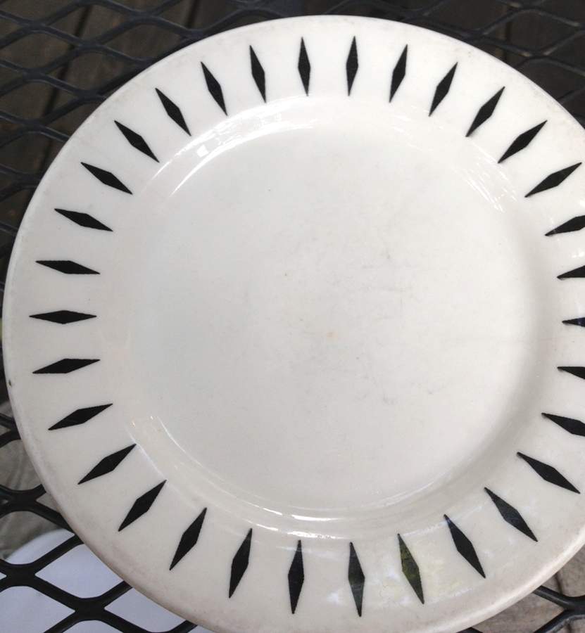 Festival Black Dinner Plate by Homer Laughlin -1