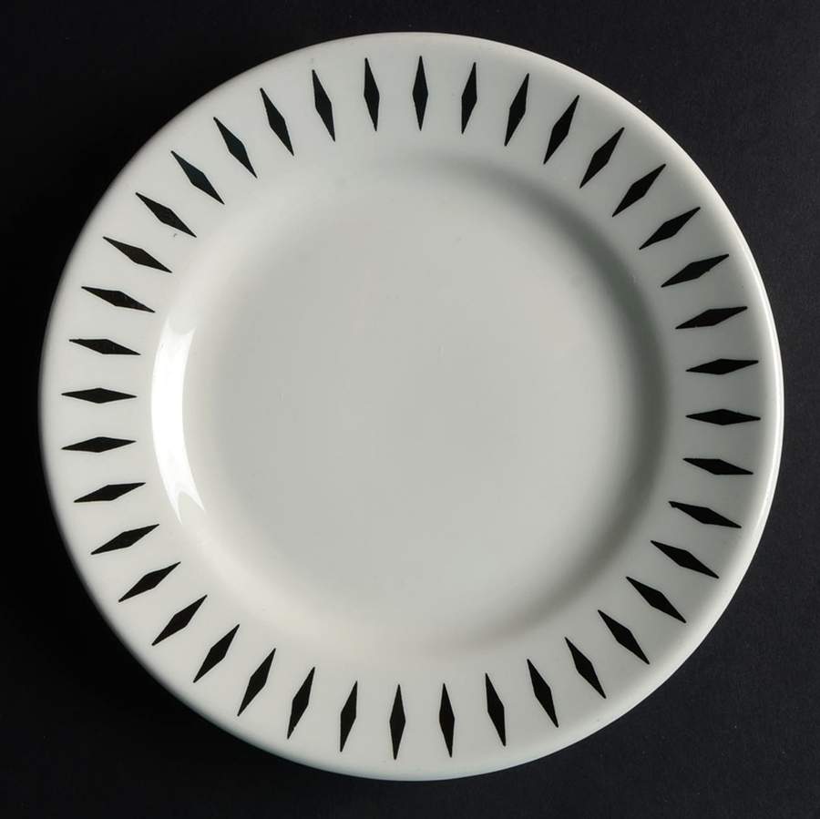 Festival Black Salad Plate by Homer Laughlin -1
