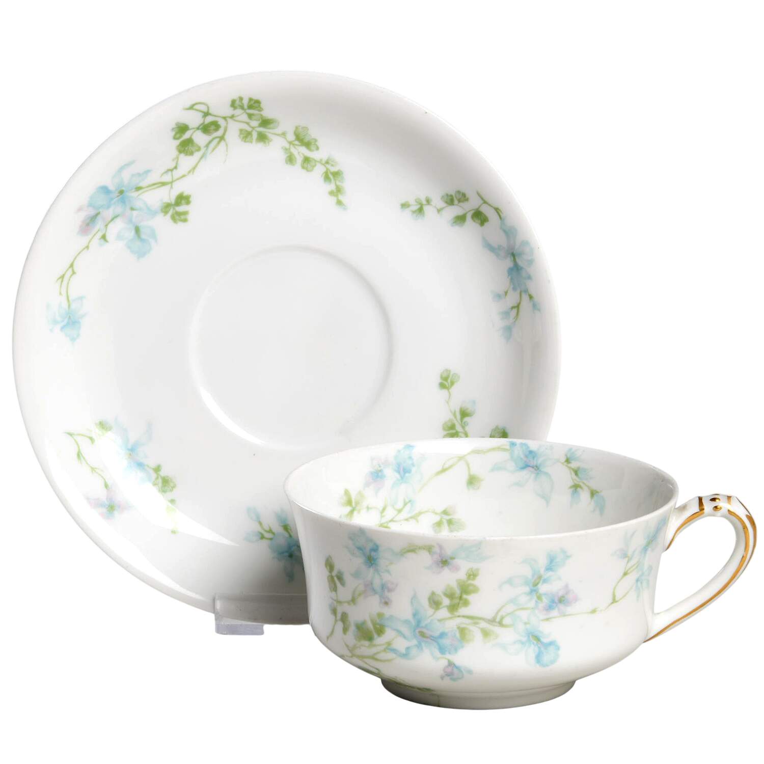 H4592 Breakfast Cup & Saucer Set by Haviland-1