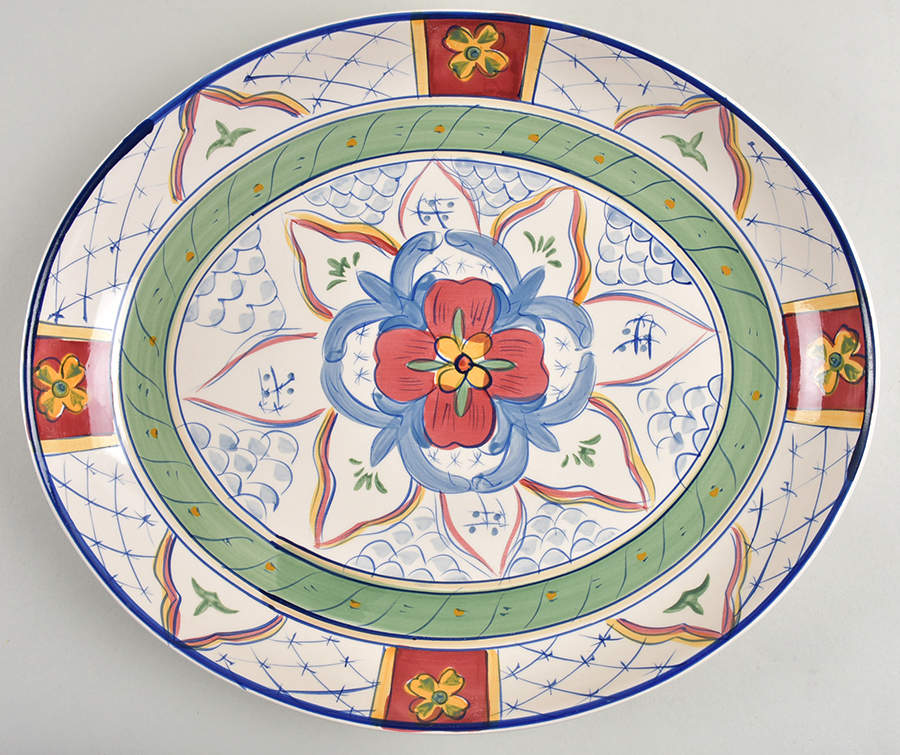 HDQ10 15" Deep Oval Serving Platter by Hd Designs-1