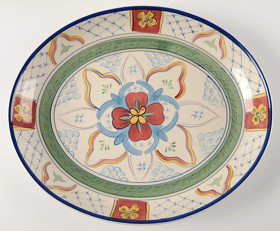 HDQ10 15" Oval Serving Platter by Hd Designs-1