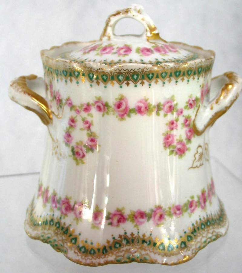 Schleiger 319-2 Sugar Bowl & Lid by Haviland-1