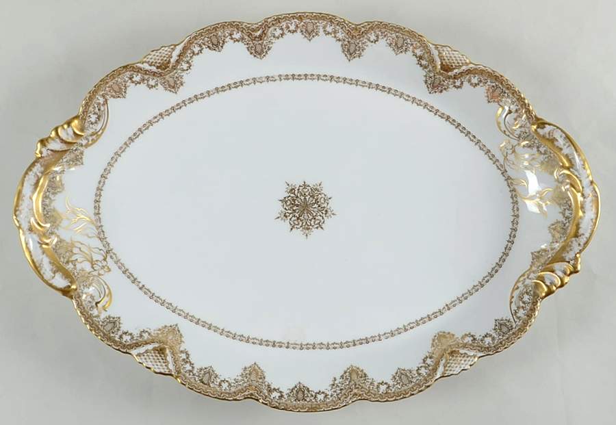 H4867 20" Oval Serving Platter by Haviland-1