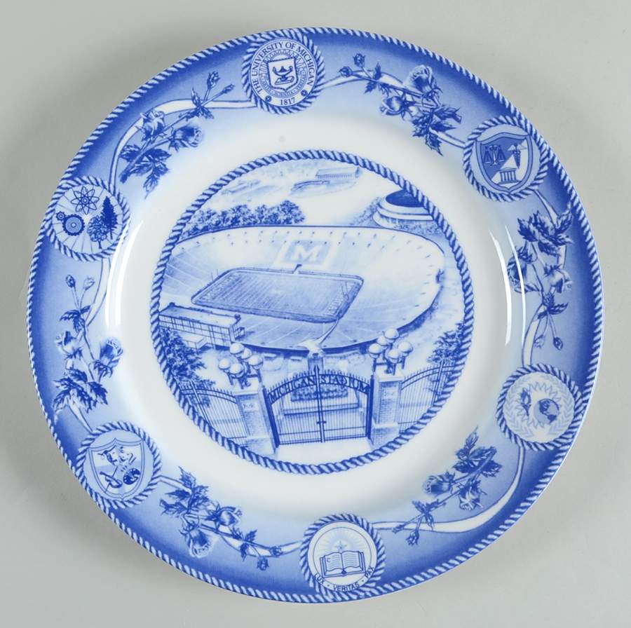 University of Michigan Dinner Plate by Homer Laughlin -1