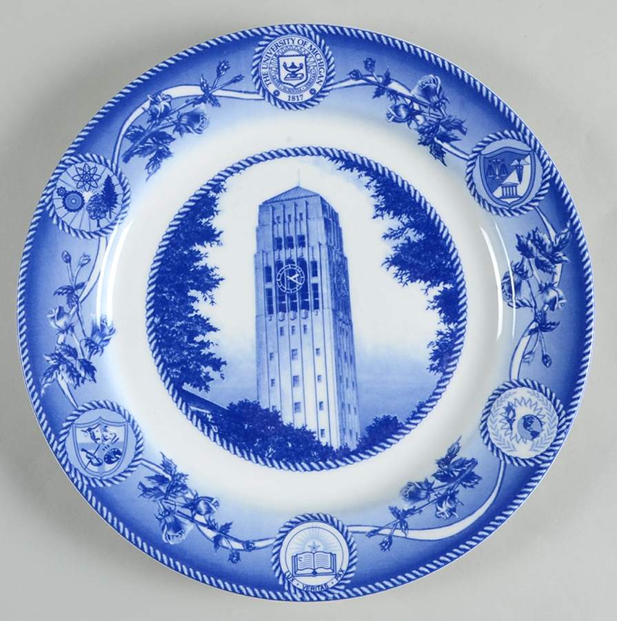 University of Michigan Dinner Plate by Homer Laughlin -1