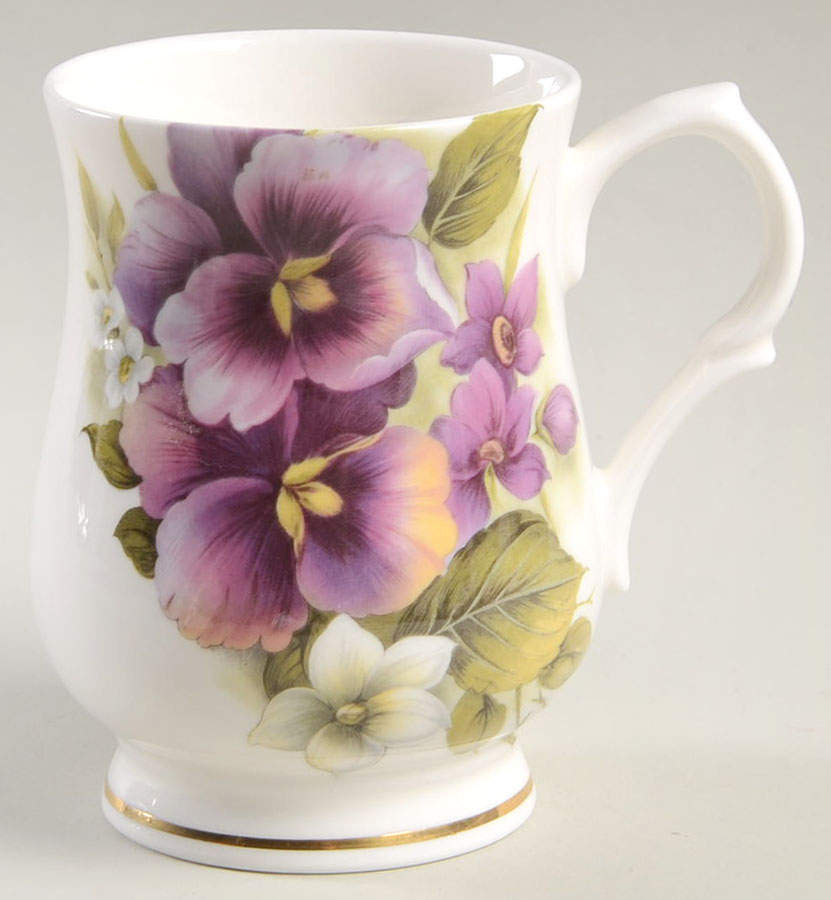 English Pansy Mug by Heirloom-1
