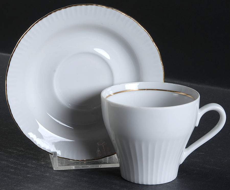 HEP25-1 Flat Demitasse Cup & Saucer Set by Graf Von Henneberg-1