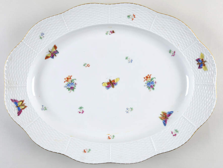 HER85 16" Oval Serving Platter by Herend-1