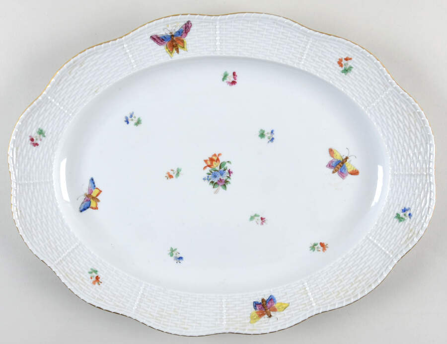 HER85 14" Oval Serving Platter by Herend-1