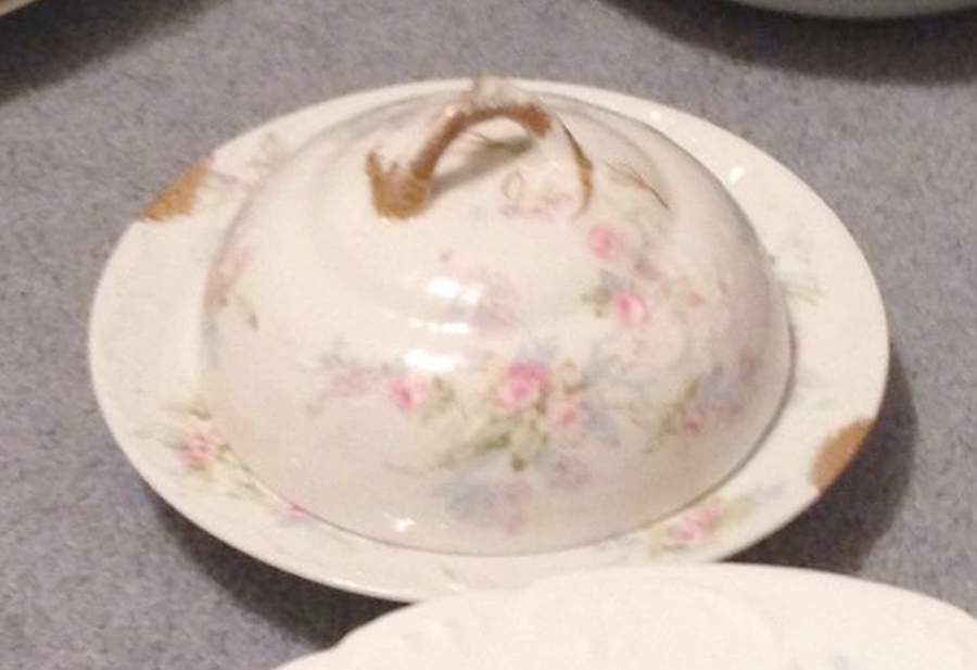 Schleiger 310-8 Round Covered Butter by Haviland-1