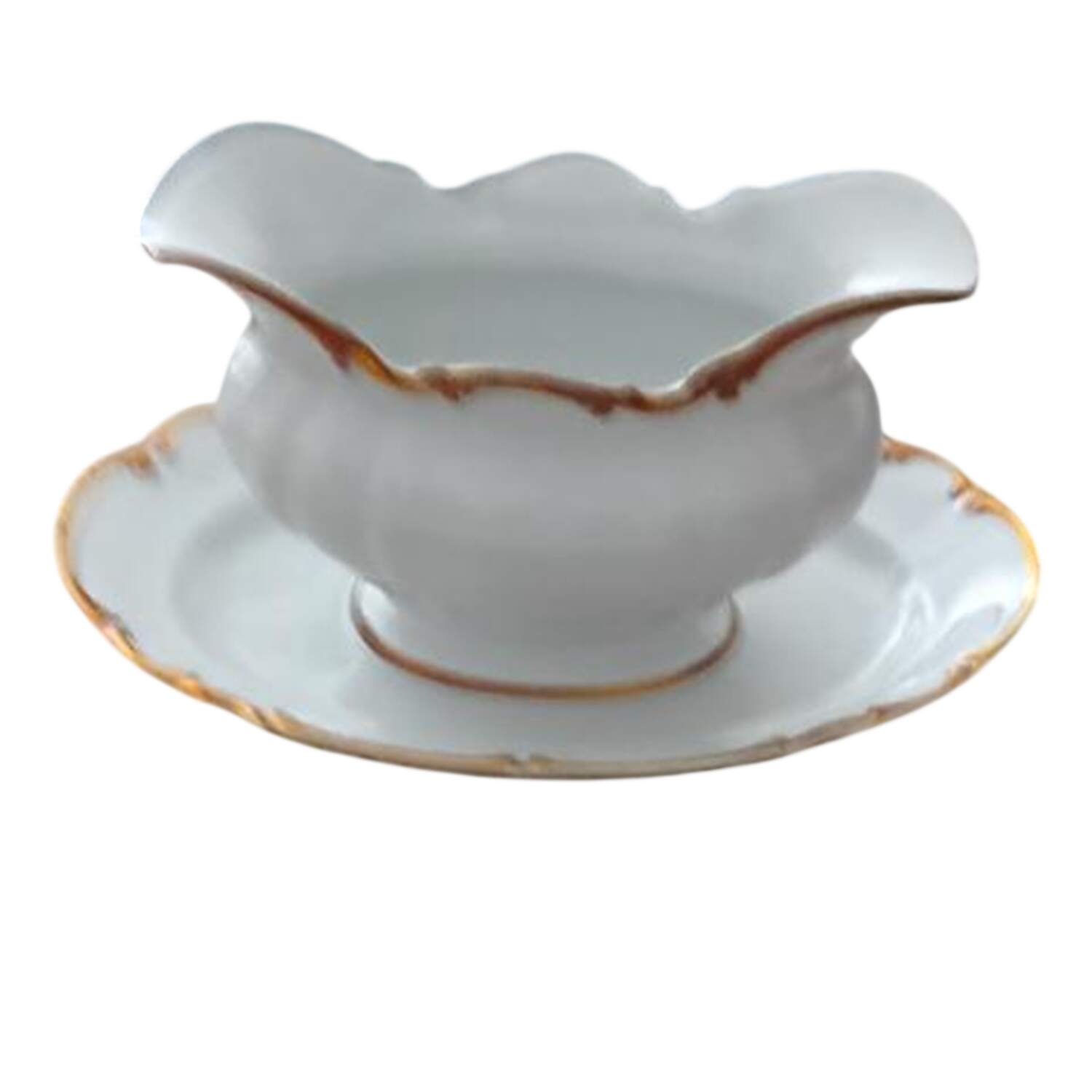 HUT2357 Gravy Boat with Attached Underplate by Hutschenreuther-1