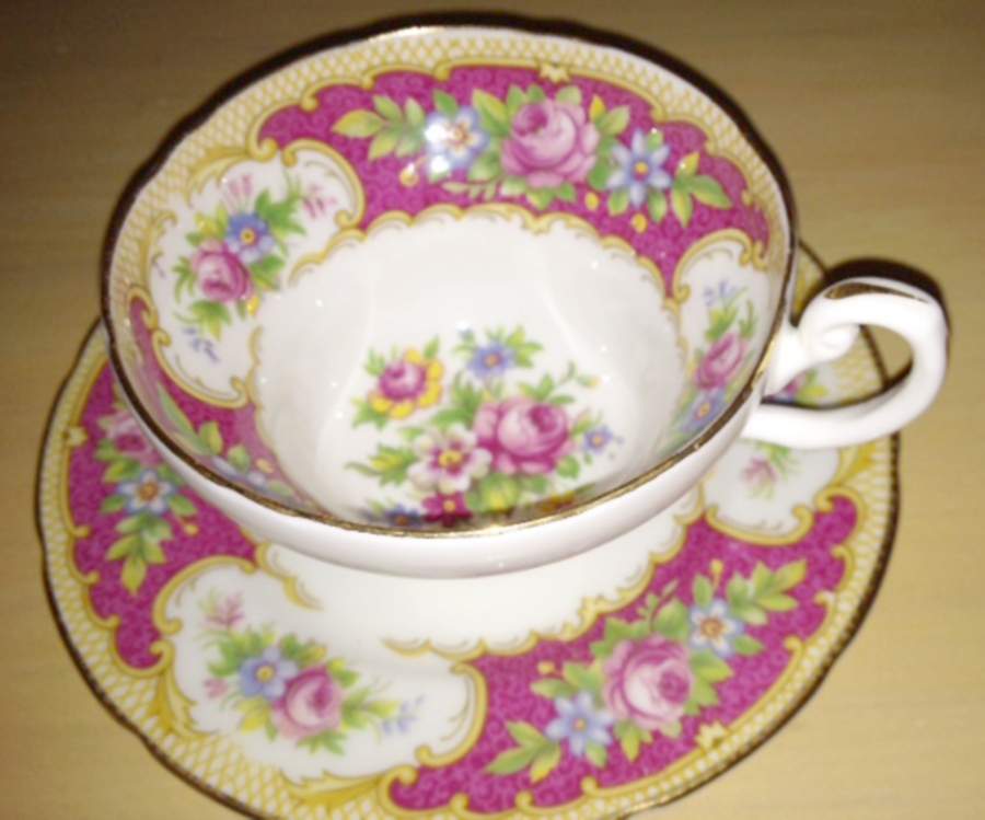 5668 Footed Cup & Saucer Set by Heathcote-1