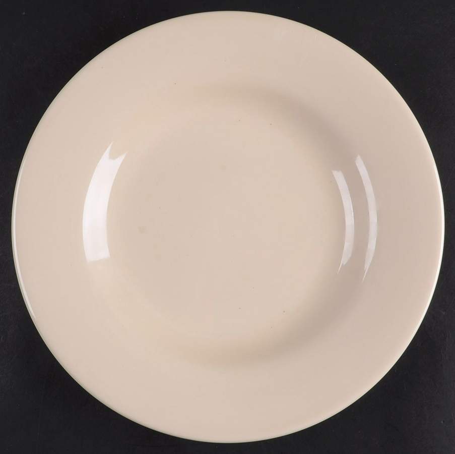 American Simplicity Cream Dinner Plate by Home-1