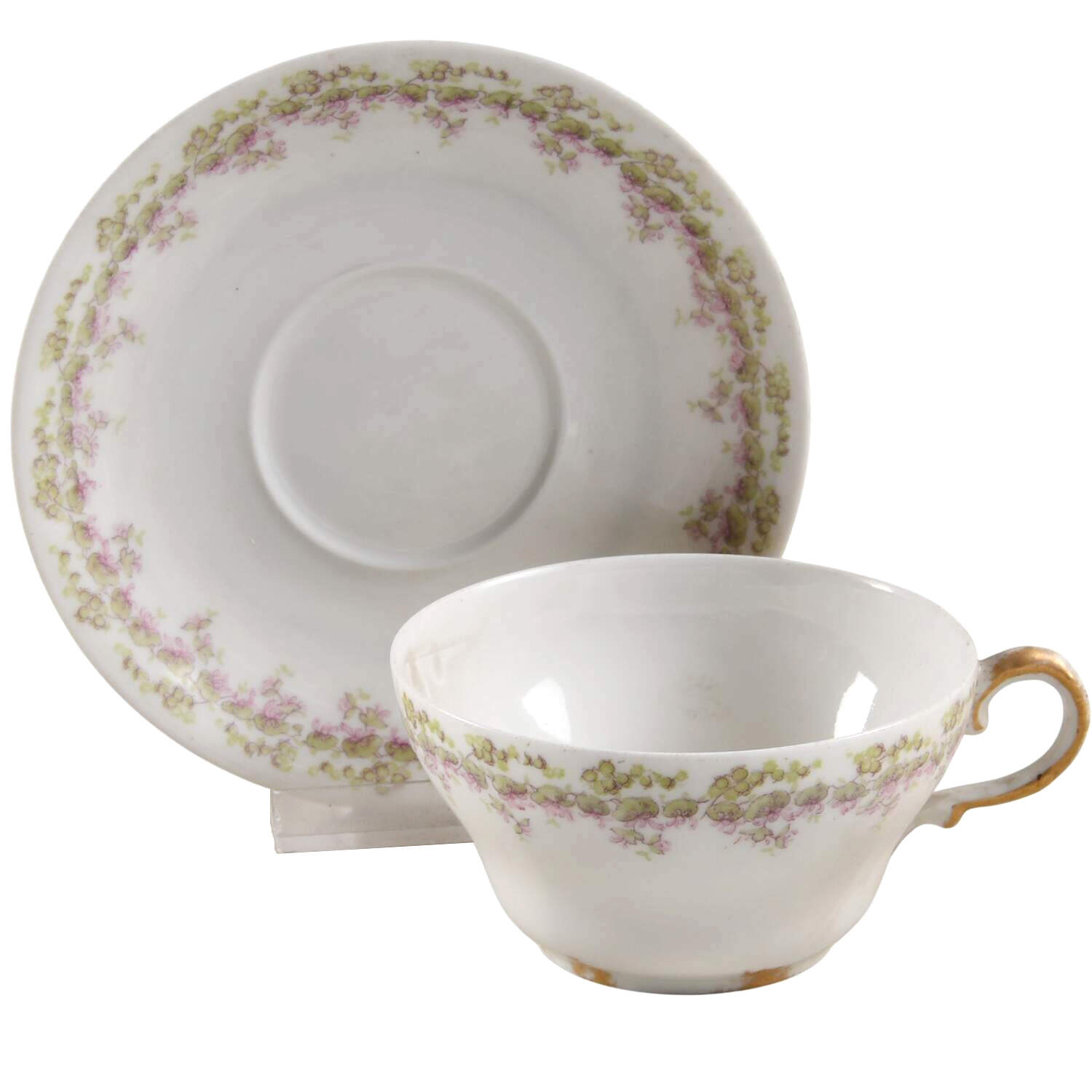 Schleiger 872-5 Flat Cup & Saucer Set by Haviland-1