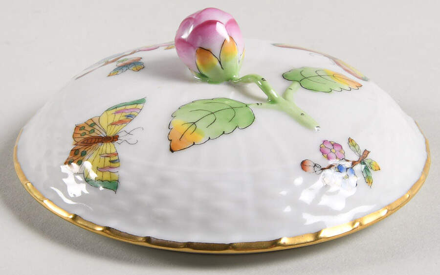 V Lid for Sugar Bowl by Herend-1