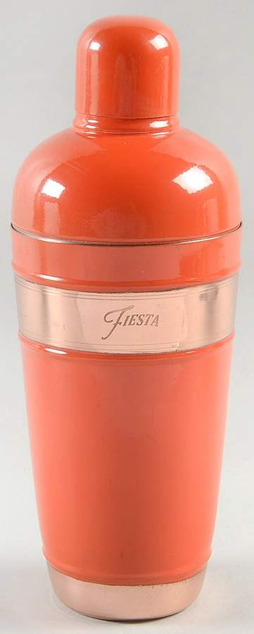 Fiesta Poppy (Intro 2014) Copper Cocktail Shaker & Lid by Homer Laughlin -1