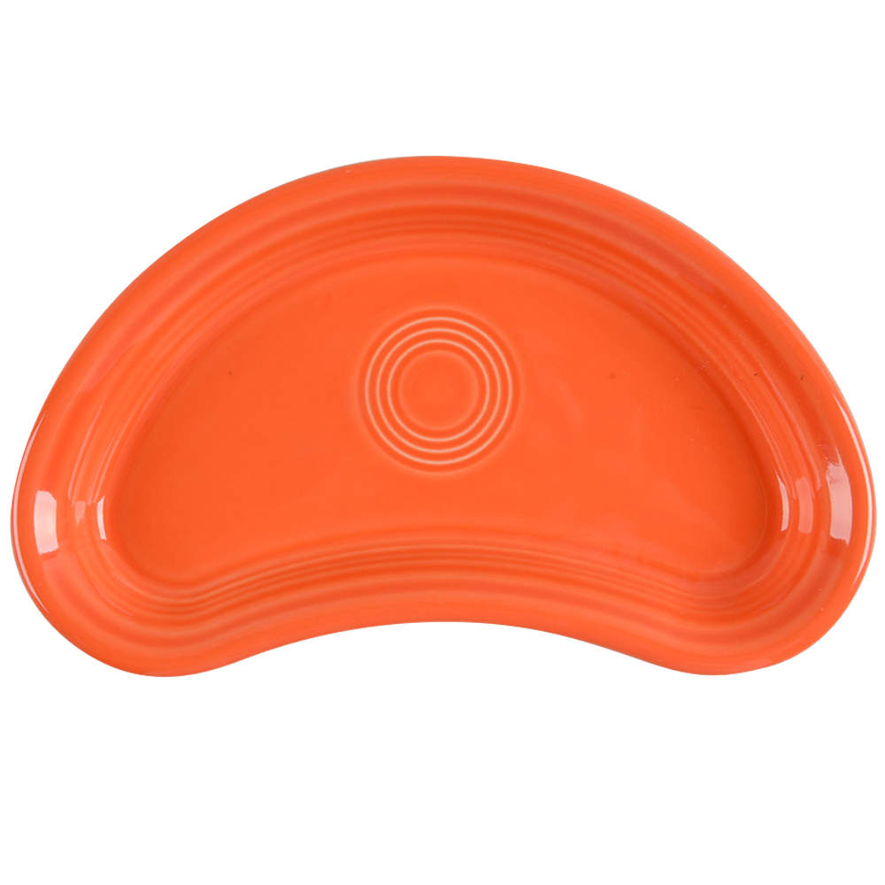 Fiesta Poppy (Intro 2014) Bistro Crescent Salad Plate by Homer Laughlin -1
