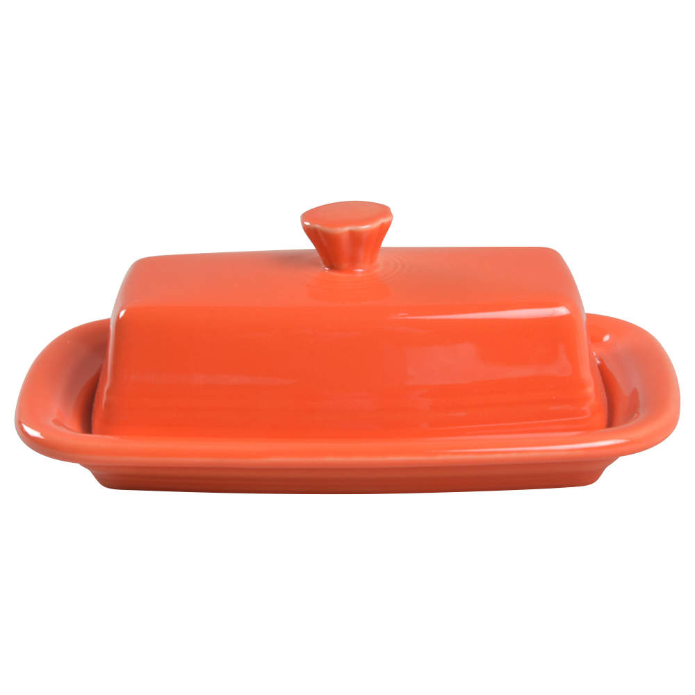 Fiesta Poppy (Intro 2014) Extra Large 1/4 Lb Covered Butter by Homer Laughlin -1