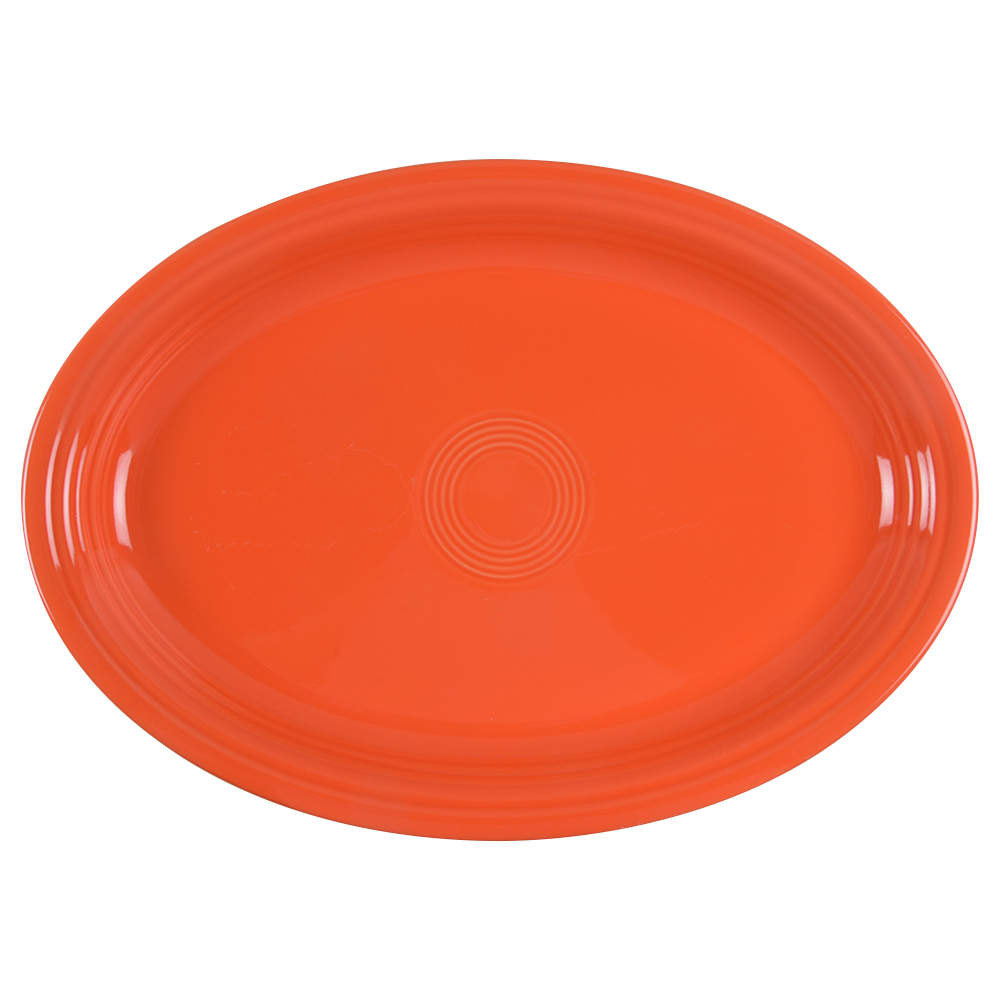 Fiesta Poppy (Intro 2014) 19" Oval Serving Platter by Homer Laughlin -1