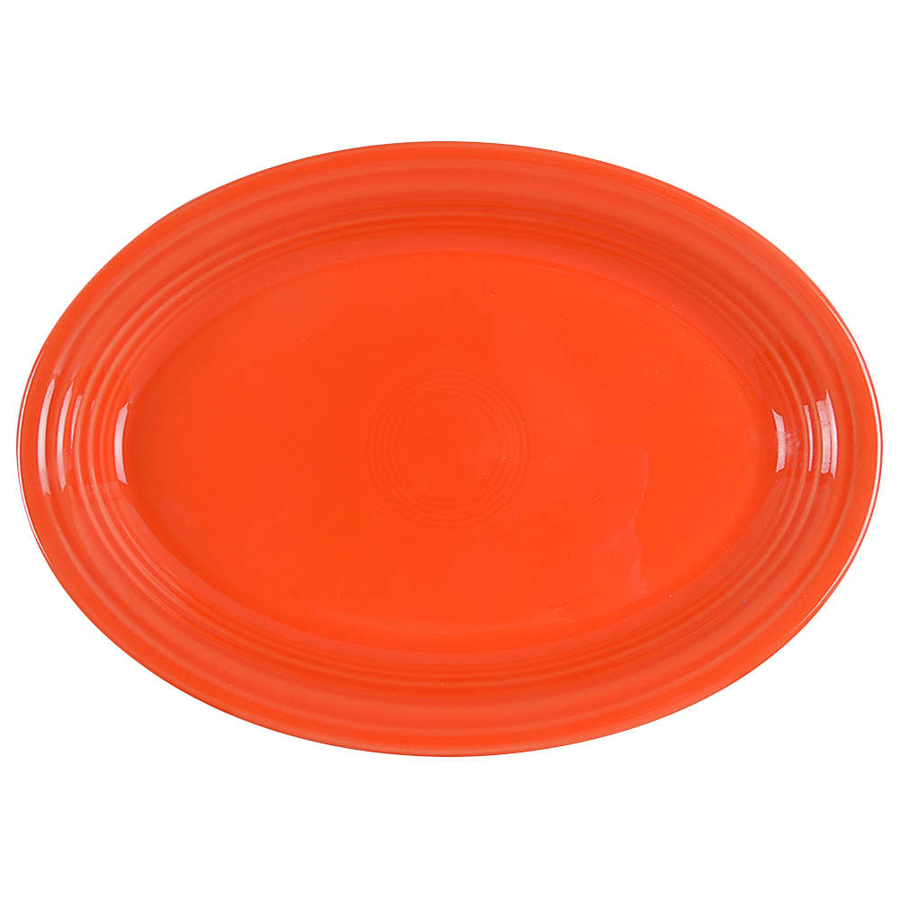 Fiesta Poppy (Intro 2014) 13" Oval Serving Platter by Homer Laughlin -1