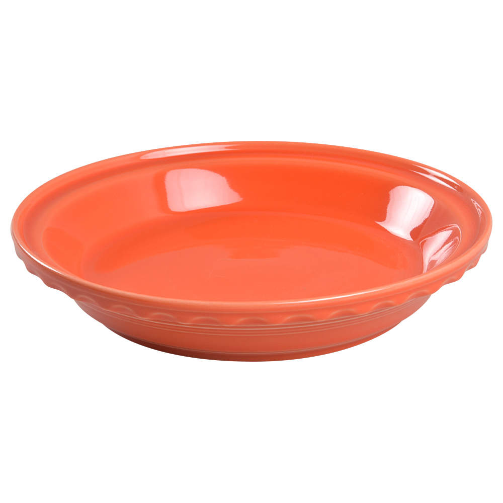 Fiesta Poppy (Intro 2014) 10" Pie Baking Plate by Homer Laughlin -1