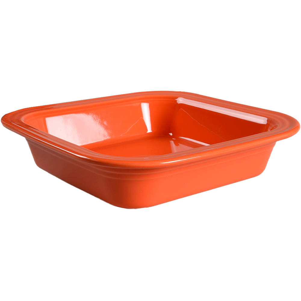 Fiesta Poppy (Intro 2014) 10" Square Baker by Homer Laughlin -1