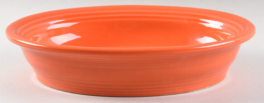 Fiesta Poppy (Intro 2014) 10" Oval Vegetable Bowl by Homer Laughlin -1