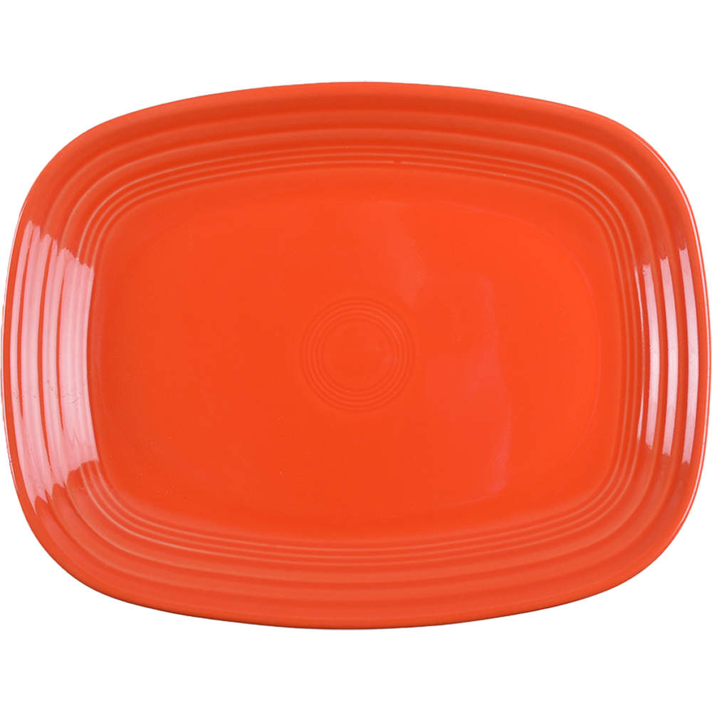 Fiesta Poppy (Intro 2014) 11" Rectangular Serving Platter by Homer Laughlin -1