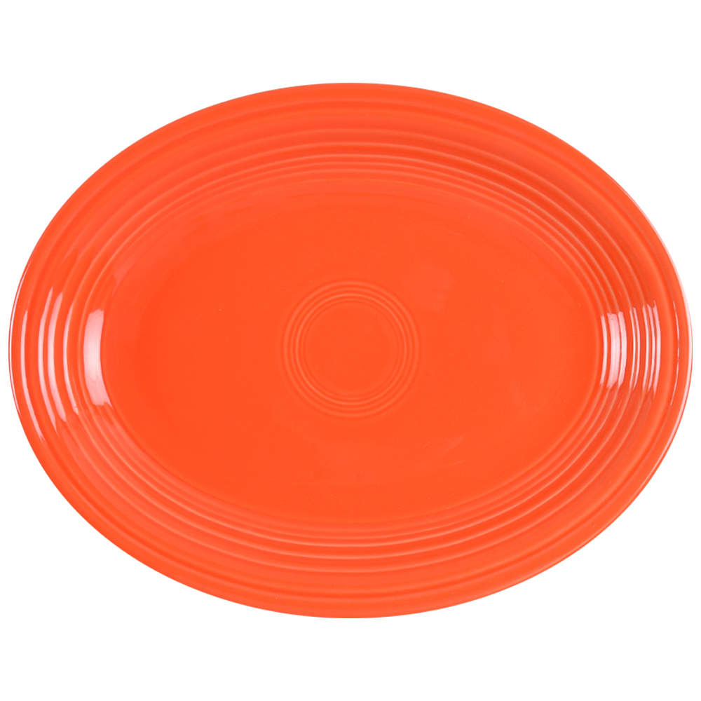 Fiesta Poppy (Intro 2014) 11" Oval Serving Platter by Homer Laughlin -1