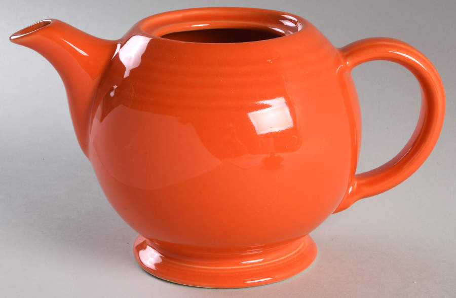 Fiesta Poppy (Intro 2014) Teapot No Lid by Homer Laughlin -1