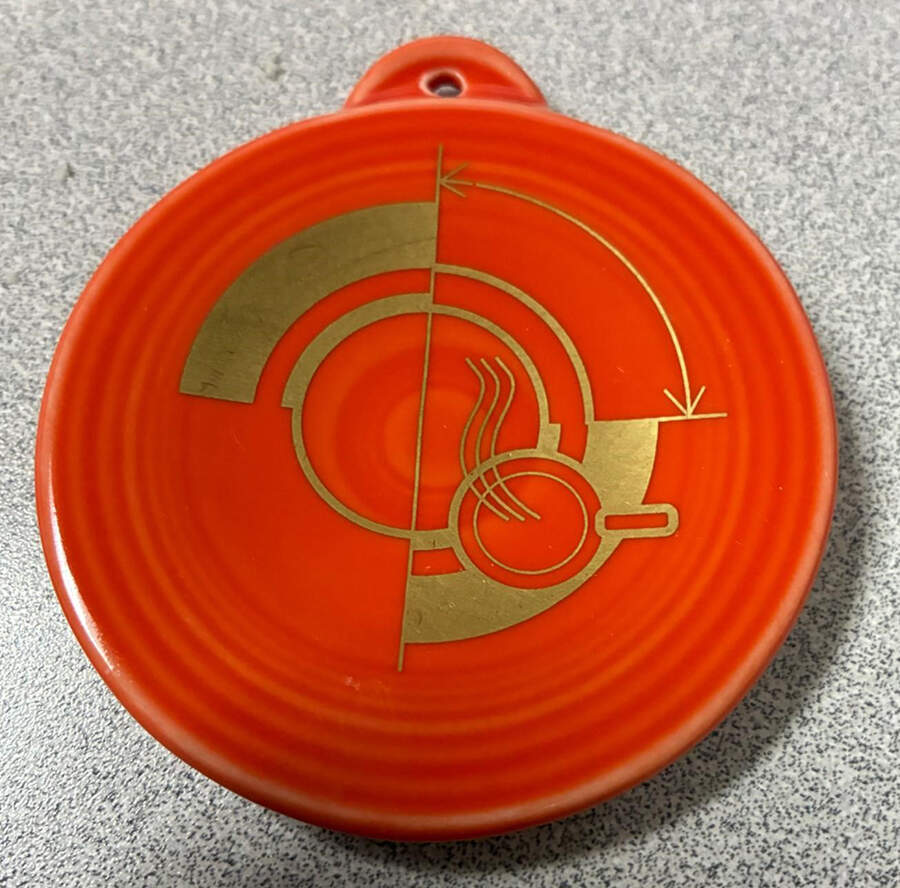 Fiesta Poppy (Intro 2014) Ornament by Homer Laughlin -1