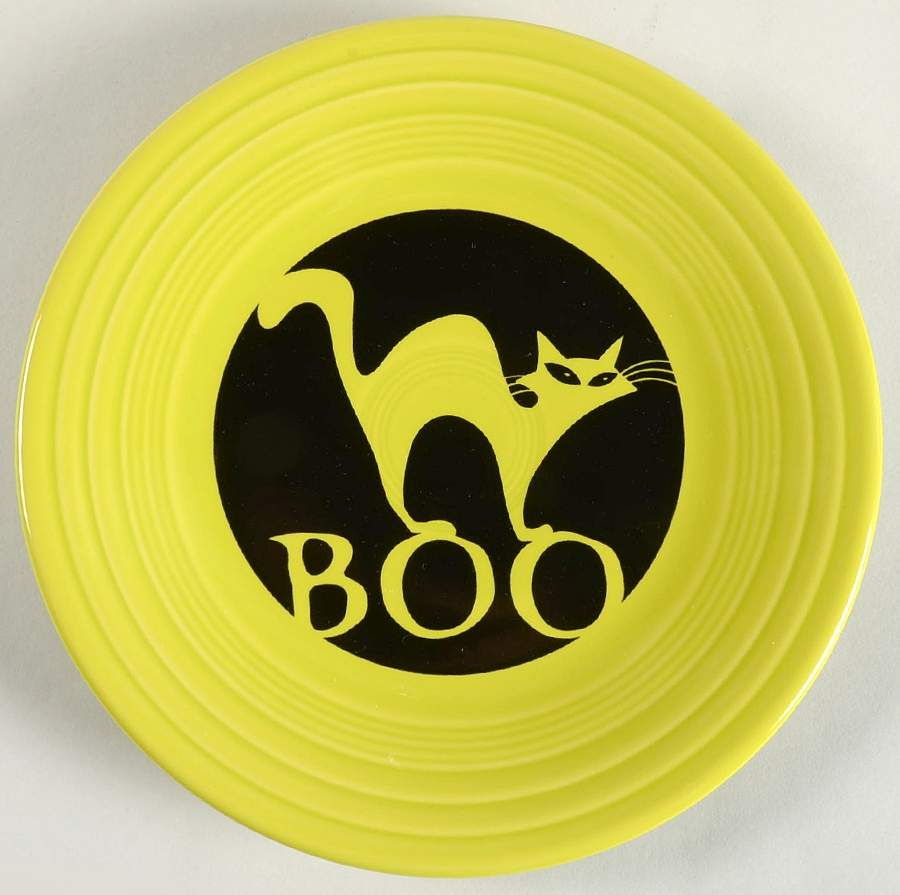 Fiesta Boo Cat Luncheon Plate by Homer Laughlin -1