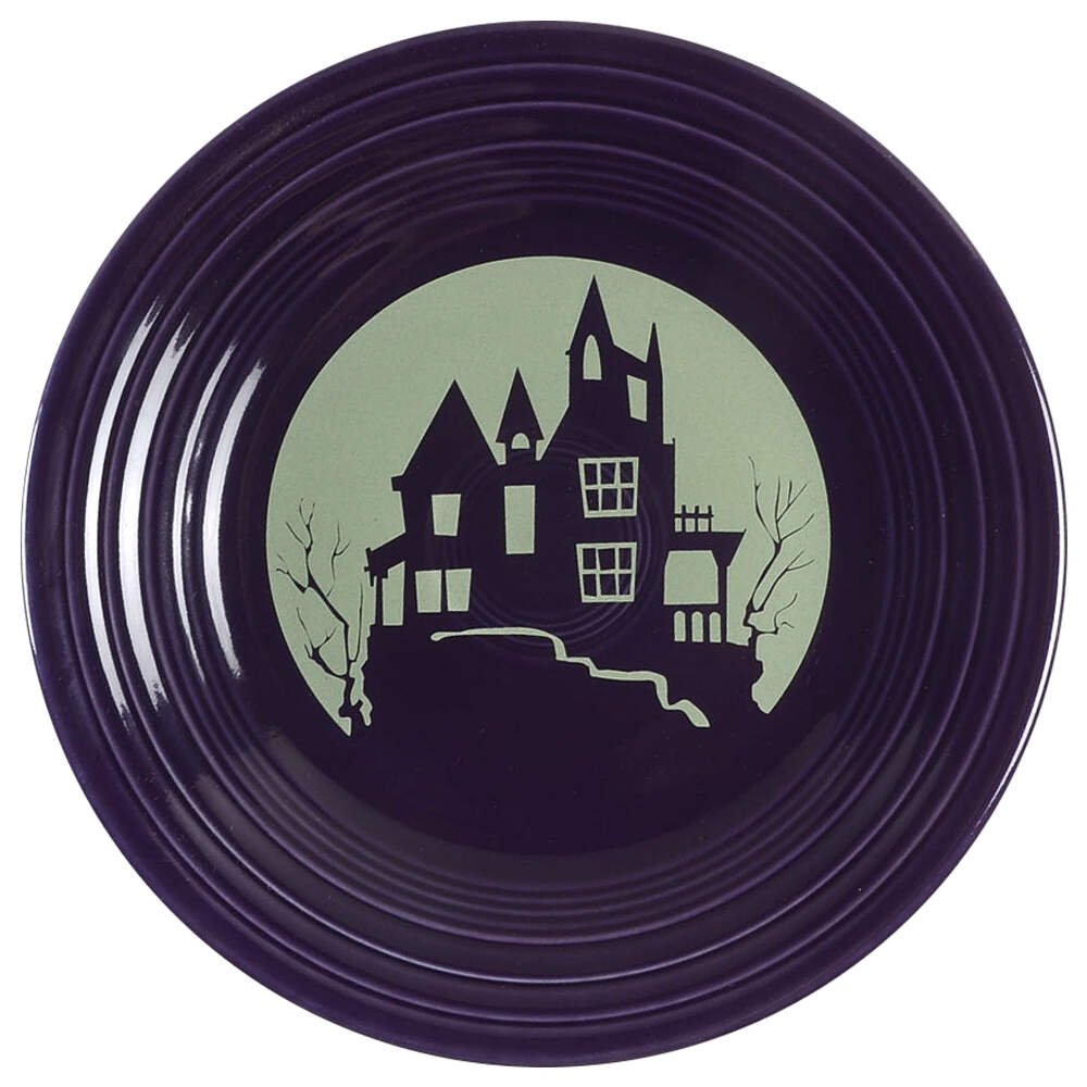 Fiesta Spooky Haunted House Luncheon Plate by Homer Laughlin -1