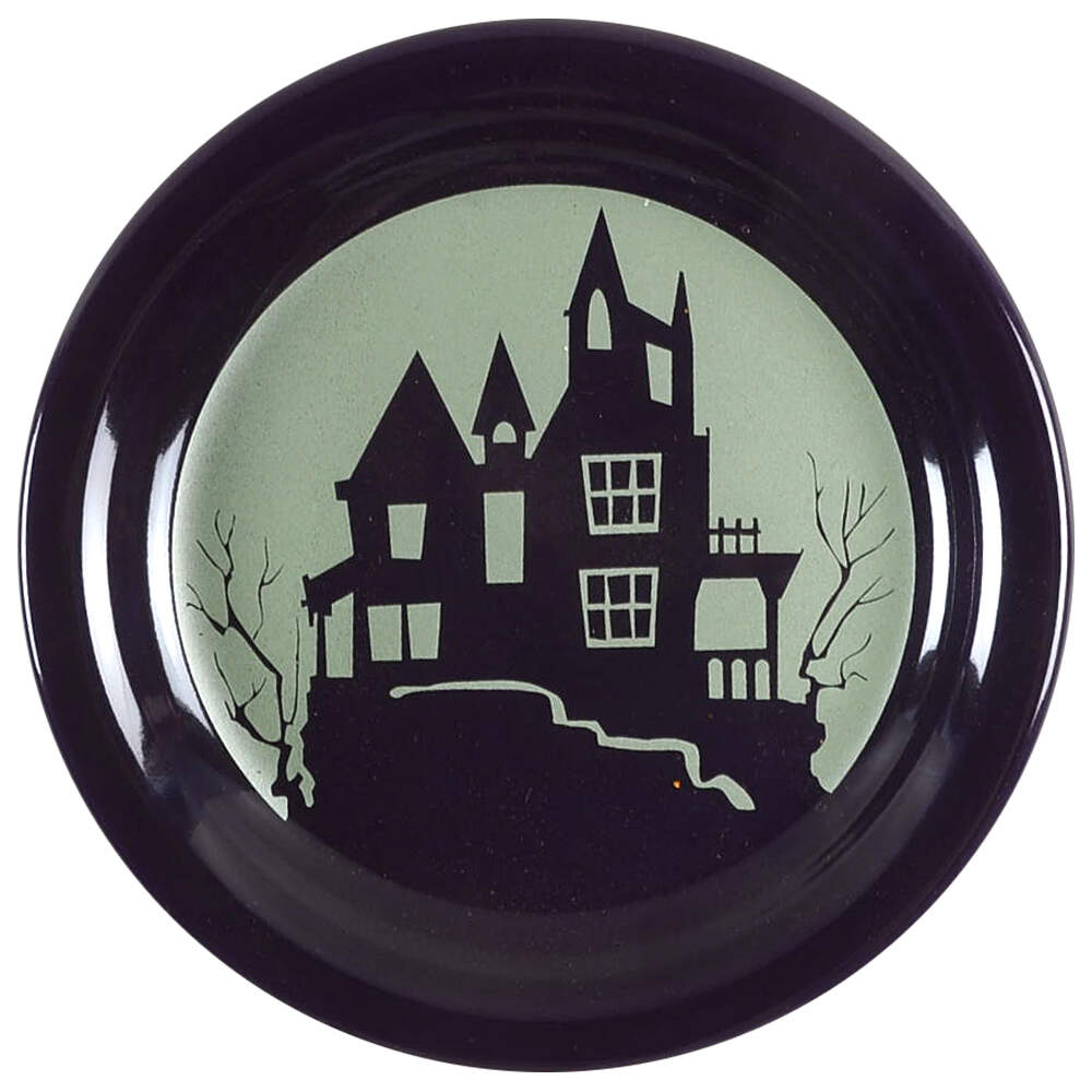 Fiesta Spooky Haunted House Appetizer Plate by Homer Laughlin -1