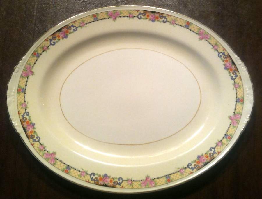 HLC4080 11" Oval Serving Platter by Homer Laughlin -1