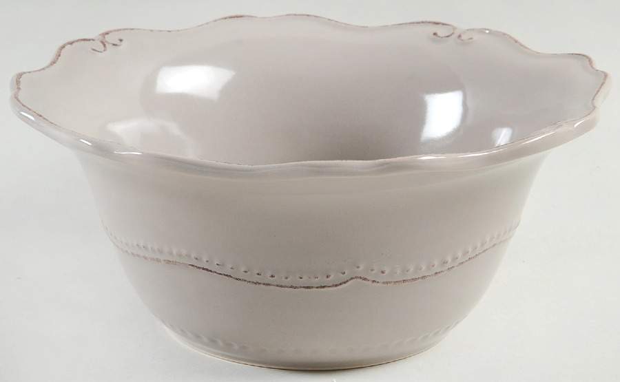 Capri Taupe 10" Round Serving Bowl by Home Accents-1