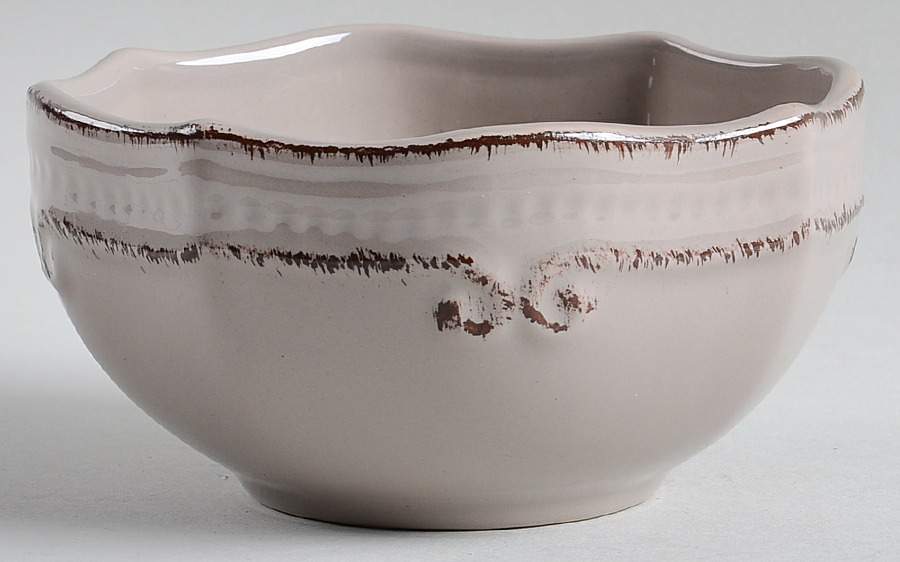 Capri Taupe Fruit/Dessert (Sauce) Bowl by Home Accents-1