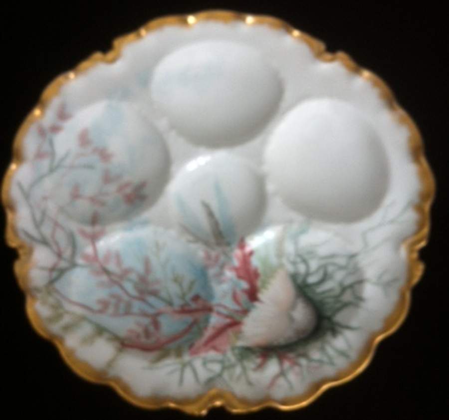 H4908 Oyster Plate by Haviland-1