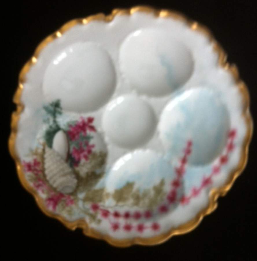H4908 Oyster Plate by Haviland-1