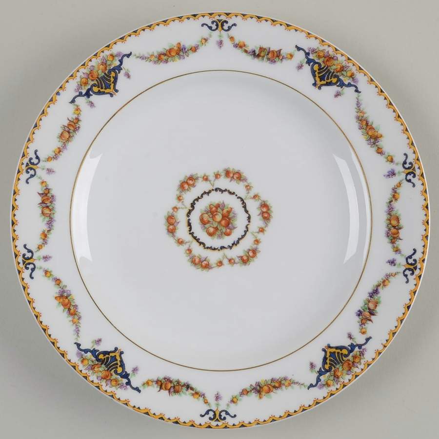 Pomona (White, No Trim) Salad Plate by Haviland-1