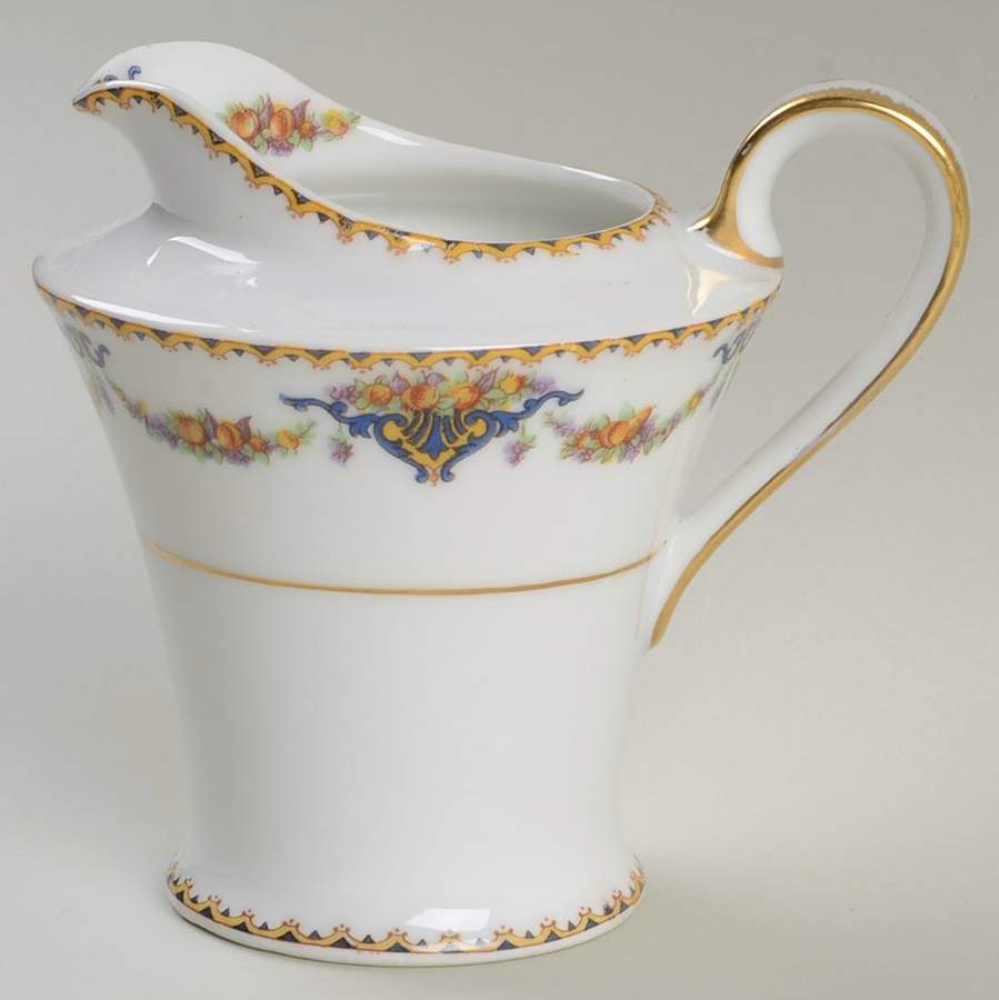 Pomona (White, No Trim) Creamer by Haviland-1