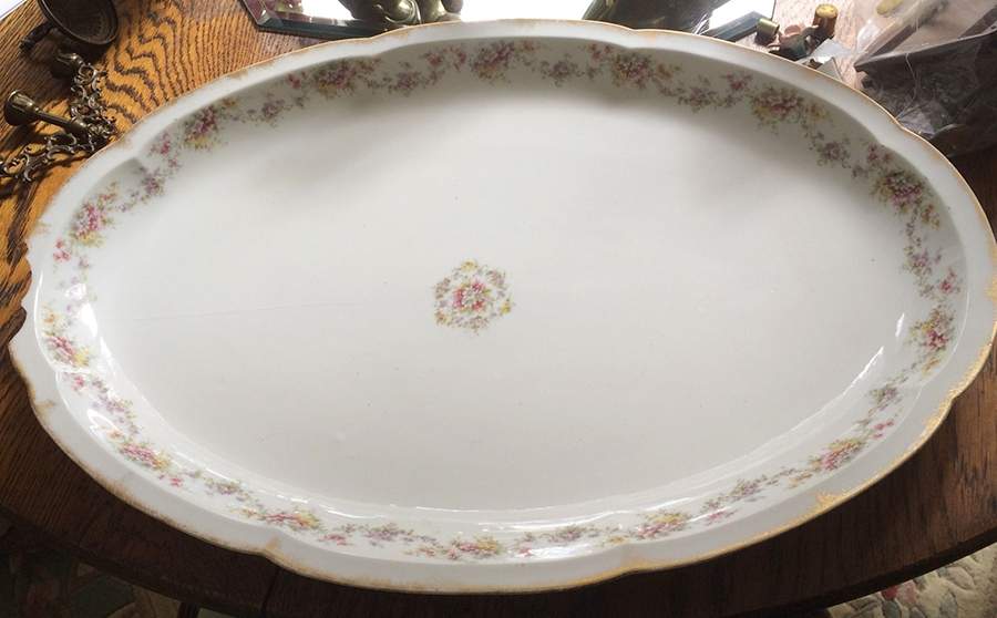 Schleiger 1058-10 16" Oval Serving Platter by Haviland-1