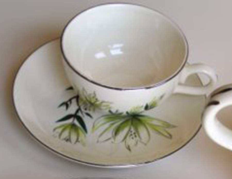 HLC4089 Flat Cup & Saucer Set by Homer Laughlin -1