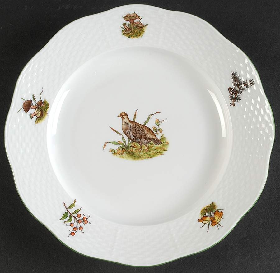 Chasse Tetes Dessert/Pie Plate by Herend-1